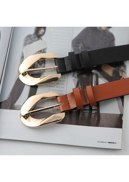 Yeni Moda Pu Deri Kadın Kemer Metal Pin Toka Bel Askıları Tasarımcı Bayan Elbise Pantolon Tüm Maç Dekorasyon Kemer (Yurt Dışından) modelleri