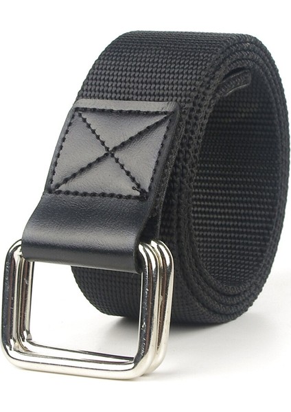 Popüler Rahat ve Çok Yönlü Moda Gençlik Yüzüğü Kare Düğme Kanvas Kemer (Yurt Dışından) fiyatları