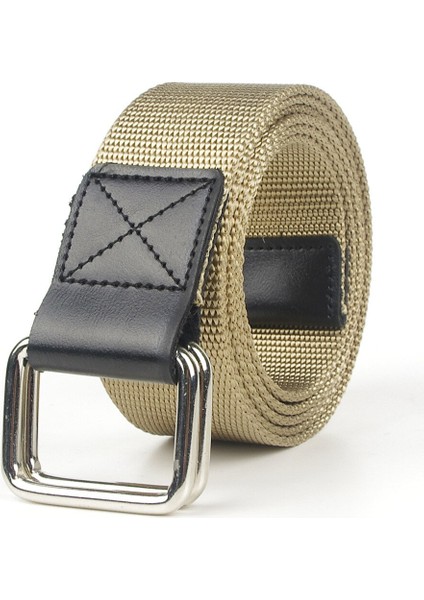 Popüler Rahat ve Çok Yönlü Moda Gençlik Yüzüğü Kare Düğme Kanvas Kemer (Yurt Dışından) fırsatları