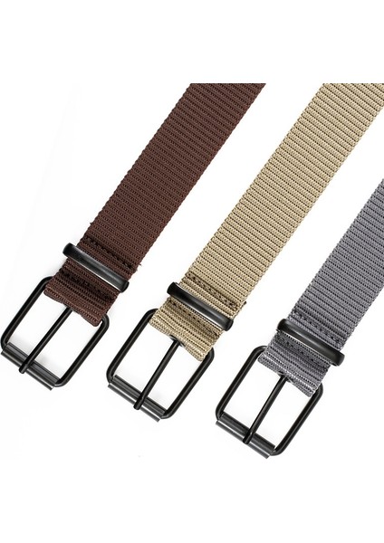 Yeni Naylon Kuşgözü Pin Tokalı Kemer Adam Moda Kare Toka Demir Alaşımlı Kemerler Erkek Kot Spor Açık Kemer 2021 Marka Tasarımı (Yurt Dışından) modelleri