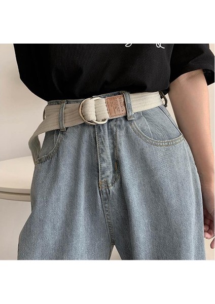 【rongcai】 Bayan Kemer Moda Bel Kemerleri Kadın Erkek Altın Çift O-Ring Buck Kemerler (Yurt Dışından) fiyatları