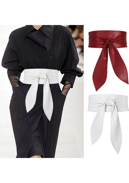 Yumuşak Giyim Dekorasyon Yay Şerit Bel Kemerleri Kemerler Dekoratif Kemer Kadın Geniş Kuşak Bel Kemeri (Yurt Dışından)