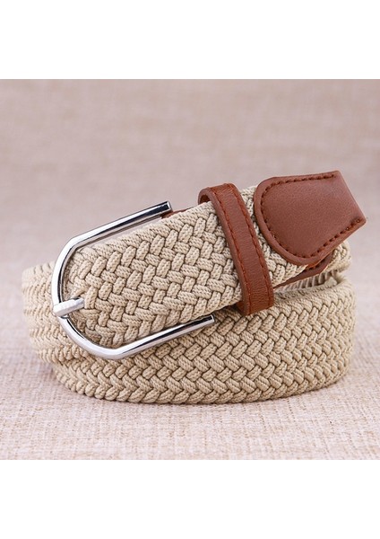 Yeni Yüksek Kalite Moda Kemer Kanvas Örgülü Kemerler Kadın Erkek Pin Toka Dokuma Streç Bel Kemeri Kot Cinturon Mujer (Yurt Dışından) modelleri