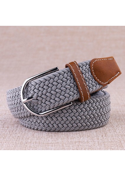 Yeni Yüksek Kalite Moda Kemer Kanvas Örgülü Kemerler Kadın Erkek Pin Toka Dokuma Streç Bel Kemeri Kot Cinturon Mujer (Yurt Dışından) fırsatları