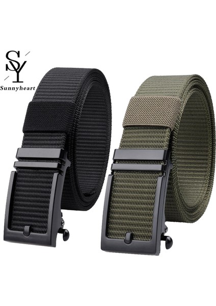 Sunnyheart Tokalı Kemer Ayarlanabilir Dokuma Otomatik Tokalı Askeri Taktik Kemer (Yurt Dışından) modelleri