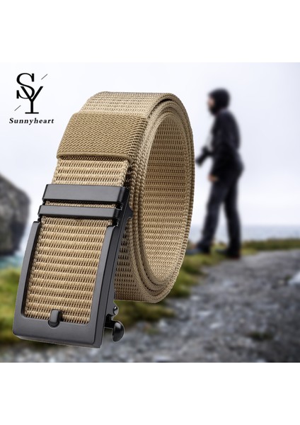 Sunnyheart Tokalı Kemer Ayarlanabilir Dokuma Otomatik Tokalı Askeri Taktik Kemer (Yurt Dışından) indirimleri