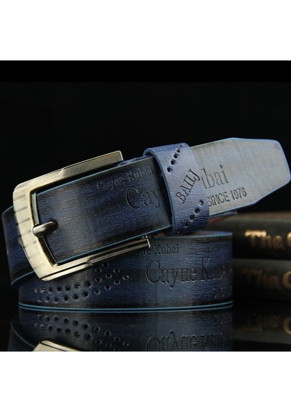 Vintage Erkek Hakiki Deri Kemerler Lüks Pin Toka Erkek Kemerleri Yüksek Kaliteli Deri Kayış Moda Erkek Kemerleri Kot Kemer (Yurt Dışından) fırsatları