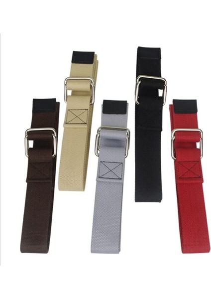 Supsindy Moda Rahat Erkek Kanvas Kemer Çift Halka Toka Renkli Kemer Lüks Kot Kemerler Kadın Kayışı Erkek Gri (Yurt Dışından) indirimleri