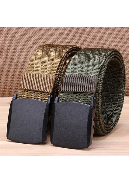 Yeni Erkekler ve Kadınlar Kanvas Naylon Kemer Moda Otomatik Tokalı Kemerler Kadın Açık Taktik Askeri Erkek Kayış Bel Kemerleri (Yurt Dışından) fiyatları