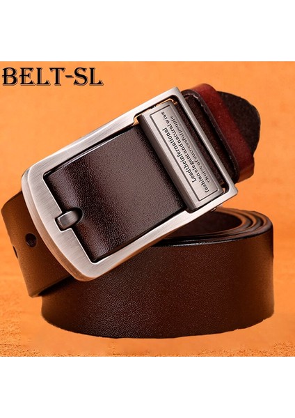 Yeni Yüksek Kalite Lüks Marka Deri Kemer Tasarımcı Kemerleri Erkekler Pin Toka Siyah Iş Pantolon Askısı Cinturones Cinto (Yurt Dışından) fırsatları