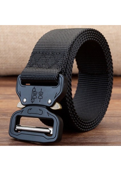 Taktik Askeri Naylon Kemerler Erkekler Ordu Tarzı Metal Toka Cinturon Kaliteli Bel Kayışı Açık Otomatik Kemer 125 cm (Yurt Dışından) modelleri