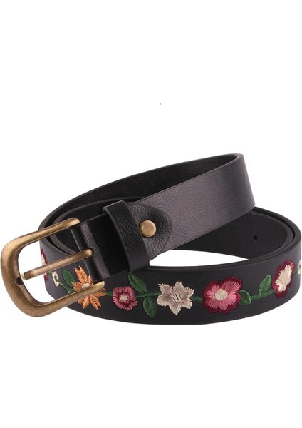 Yeni Işlemeli Çiçek Dekorasyon Bayan Kemer Retro Kemer Moda Kadın Klasik Çin Tarzı Etek (Yurt Dışından)