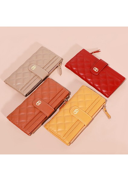Uzun Cüzdan Moda Cüzdan Kız Boş Cüzdan Fermuarlı Küçük Cüzdan Uzun Cep Telefonu (Yurt Dışından)