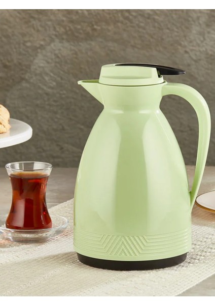 Morepse Serisi 1 Litre Cam Termos - Yeşil