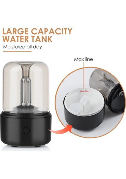 Taşınabilir Mini Aroma Yayıcı USB Hava Nemlendirici Uçucu Yağ Gece Lambası Soğuk Mist Maker Püskürtücü Ev Kullanımı Için Hediye, A (Yurt Dışından)