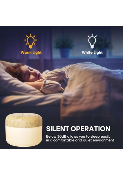 Yatak Odası Için Küçük Nemlendiriciler - 400ML Mini Masa Kişisel Nemlendirici, Bebek Odası Için Taşınabilir Serin Mist Nemlendiriciler (Yurt Dışından)