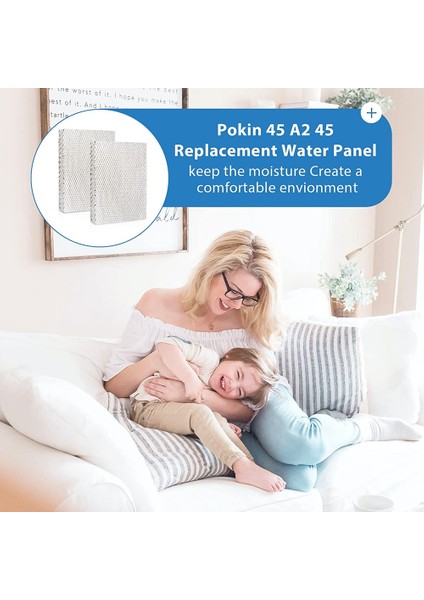 45 A2 45 Tüm Ev Nemlendirici Modelleri Için Su Paneli 400, 400A, 400M (2'li Paket) Nemlendirici Parçaları ve Aksesuarları (Yurt Dışından)