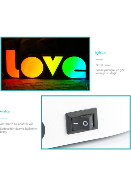 Lamba Şekil Love Harfleri Dekoratif Işık Teklif Itiraf LED Işık (Yurt Dışından) modelleri