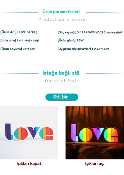 Lamba Şekil Love Harfleri Dekoratif Işık Teklif Itiraf LED Işık (Yurt Dışından) indirimleri