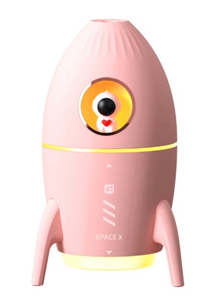 350ML Mini Astronot Hava Temizleme Nemlendirici, Ev Için Atmosfer Işığı ile Hava Nemlendiriciyi Kullanmak Için Takılı Pembe (Yurt Dışından)