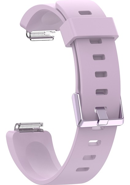 Fitbit Inspire / Inspire Hr Parlak Yüzeyli Silikon Saat Bandı Için, Beden: S Açık Mor (Yurt Dışından)