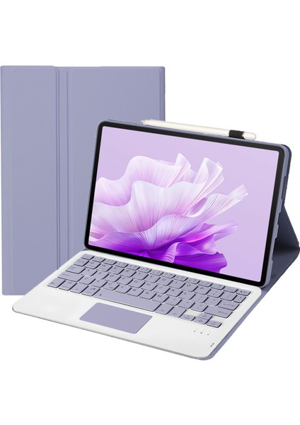 Bluetooth Klavye Pu Kılıf AH17-A Mor (Yurt Dışından)