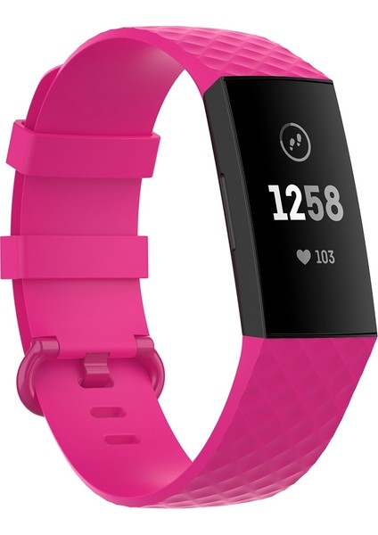 Fitbit Charge 4 / Charge 3 / Charge 3 Se Için Saat Kordonu, Boyut: S Gül Kırmızısı (Yurt Dışından)