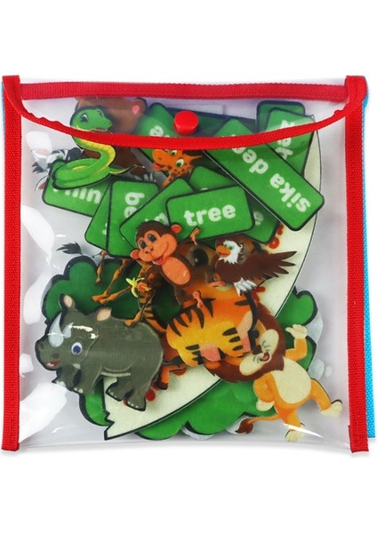 Storytling Orman Hayvanı Ft Sheet Erken Eğitim Çocuklar 25PCS Kırmızı (Yurt Dışından)