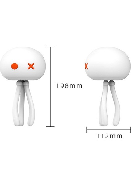 Jlyfish Silikon Sensörlü Gece Lambası 1200MAH Mavi (Yurt Dışından)