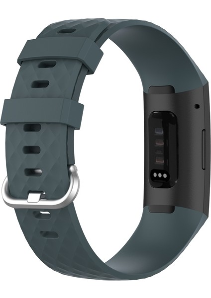 Fitbit Charge 4 / Charge 3 / Charge 3 Se Için Saat Kordonu, Boyut: S Kaya Deniz Mavisi (Yurt Dışından)