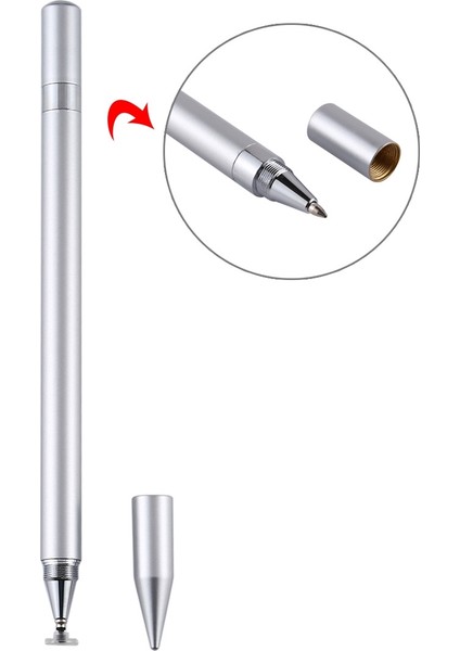 2'den 1 Kapasitif Dokunmatik Ekran Kalem Gümüşü (Yurt Dışından) fırsatları