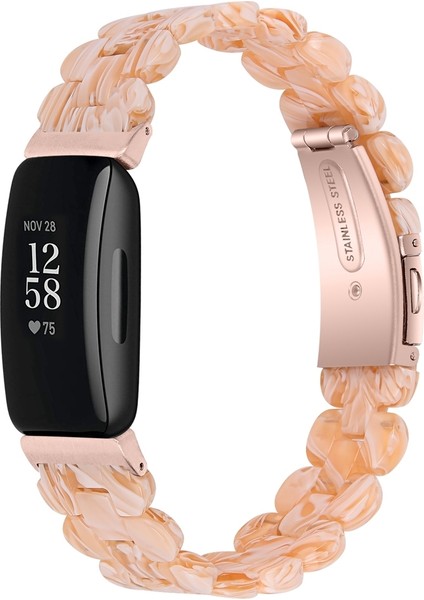 Fitbit Inspire 3 Ipek Beyazı Için Oval Reçine Yedek Kayış (Yurt Dışından)