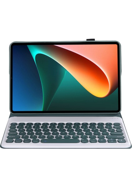 Y0N5 Bluetooth Klavye Pu Kılıf Koyu Yeşil + Koyu Yeşil (Yurt Dışından)