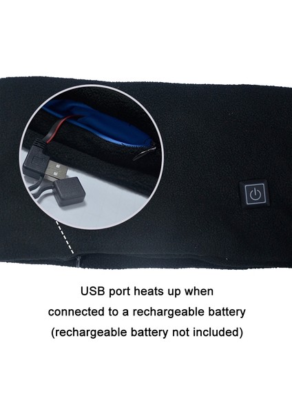 Sonbahar/kış Doğa Sporları Sıcaklığı USB Isıtmalı Eşarpmavi (Yurt Dışından)