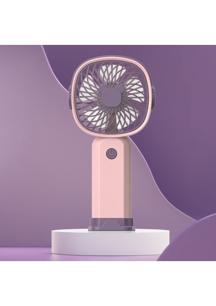 Pembe Mor Tabanlı El Tipi Fan, Pilsiz (Yurt Dışından)