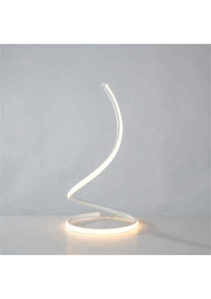 LED Spiral Masa Lambası Ev Oturma Odası Yatak Odası Dekorasyon Aydınlatma Altın (Yurt Dışından) modelleri