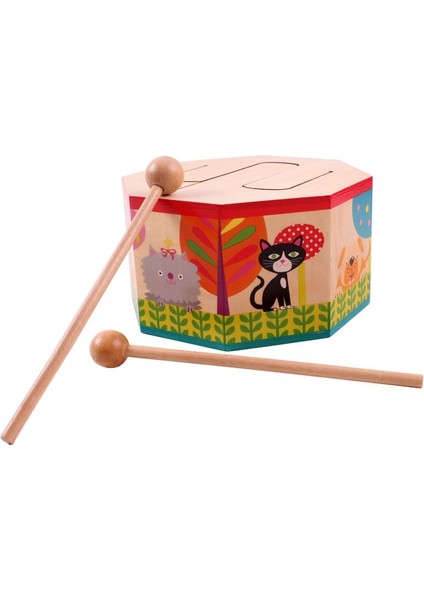 Anason Müzik Ahşap El Davul Çocuk Vurmalı Eğitici Oyuncaklar (Yurt Dışından)