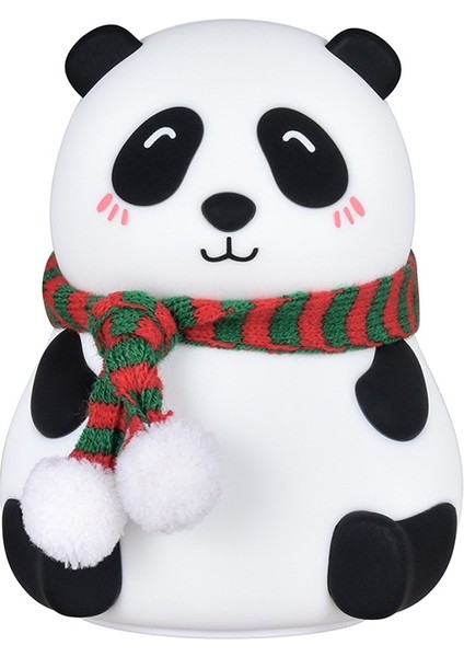 USB Şarjlı Panda Başucu Silikon Gece Lambası Çok Renkli (Yurt Dışından)