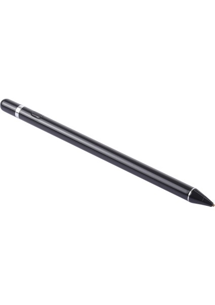 2,3mm Süper Finli Metal Nib Kapasitif Dokunmatik Ekran Kalem Siyah (Yurt Dışından)