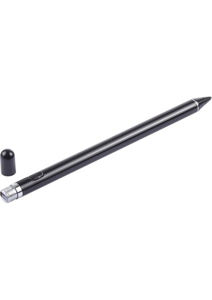 2,3mm Süper Finli Metal Nib Kapasitif Dokunmatik Ekran Kalem Siyah (Yurt Dışından)