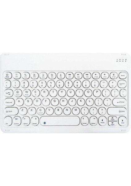 X3 10 Inç Evrensel Tablet Kablosu Bluetooth Klavye Beyaz (Yurt Dışından)
