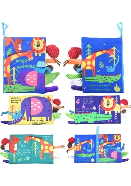 Bebek Aydınlanması 3D Erken Eğitim Bez Kitap Orman Orman (Yurt Dışından)