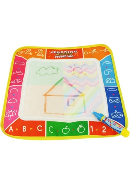 3 Pcs Sihirli Graffiti Su Yazma Kumaş Çocuk Katlanabilir Çizim Tahtası ile Kalem, Boyut: 29CM x 29CM (Yurt Dışından)