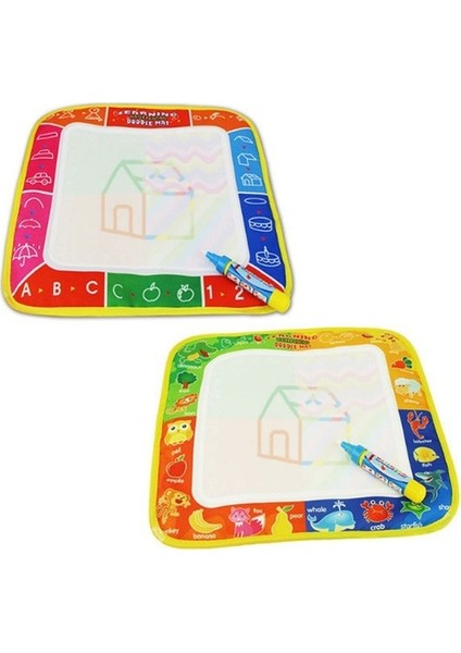 3 Pcs Sihirli Graffiti Su Yazma Kumaş Çocuk Katlanabilir Çizim Tahtası ile Kalem, Boyut: 29CM x 29CM (Yurt Dışından)