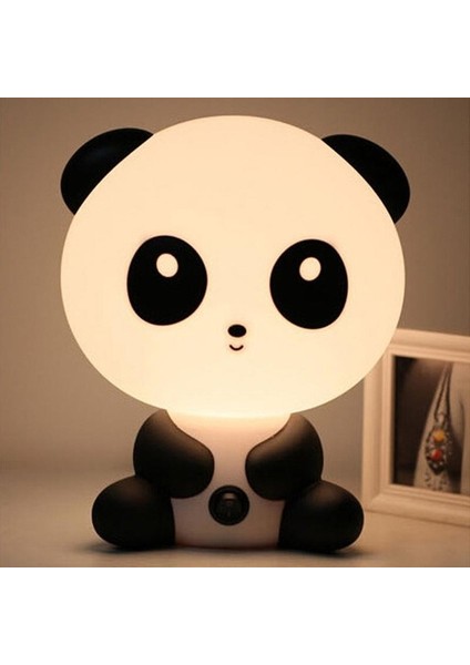 Lambalar Gece Lambası Karikatür Evcil Hayvanlar Pvc Plastik Uyku LED Çocuk Lamba Ampul Panda Us Çok Renkli (Yurt Dışından)