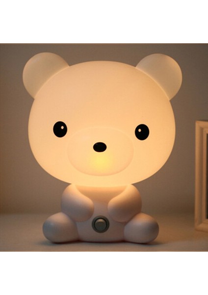 Lambalar Gece Lambası Karikatür Evcil Hayvanlar Pvc Plastik Uyku LED Çocuk Lamba Ampul Panda Us Çok Renkli (Yurt Dışından)