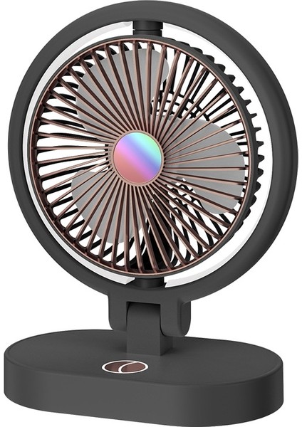 Ana Sayfa USB Dönebilen Aydınlatma Fanı Siyah (Yurt Dışından)