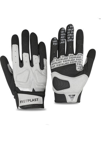 Erkekler ve Kadınlar Macron Dört Renkli Off-Road Motosiklet Aşınmaya Dayanıklı Uzun Parmak Eldivenleri (Yurt Dışından)