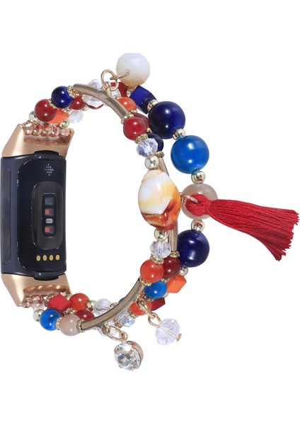 Fit Versa 3 / Sense Renkli Için Yuvarlak Boncuklu Zincirli Saat Kordonu (Yurt Dışından) fiyatları