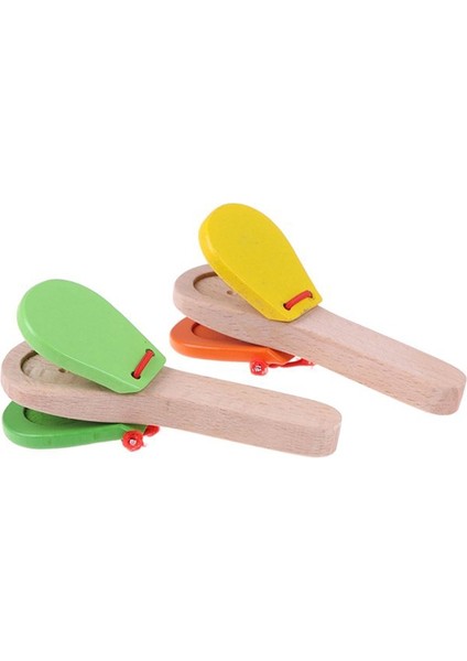 4 Pcs Yaratıcı Ahşap Kastanyet Klaket Çocuk Erken Eğitim Müzik Oyuncaklar (Yurt Dışından) fiyatları